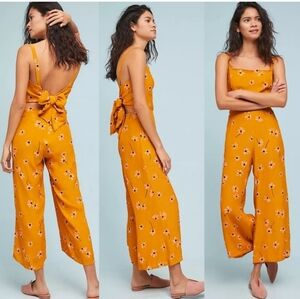 Faithfull The Brand Playa Wide Leg Jumpsuit Size 10